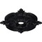 Ekena Millwork Benson Classic Ceiling Medallion (Canopies up to 6 1/2"), 28 3/8"OD x 3 3/4"ID x 1 5/8"P, Steel Gray CM28BESGS - alternate 2